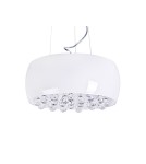 Lampy wiszące glamour - Azzardo QUINCE 50 6xG9 2w1 Sufitowa lub Wisząca Biały AZ0702 - produkt 1