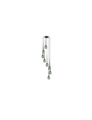 Azzardo IZZA 8 OLIVE 8xE14 Wisząca Oliwkowy AZ1230