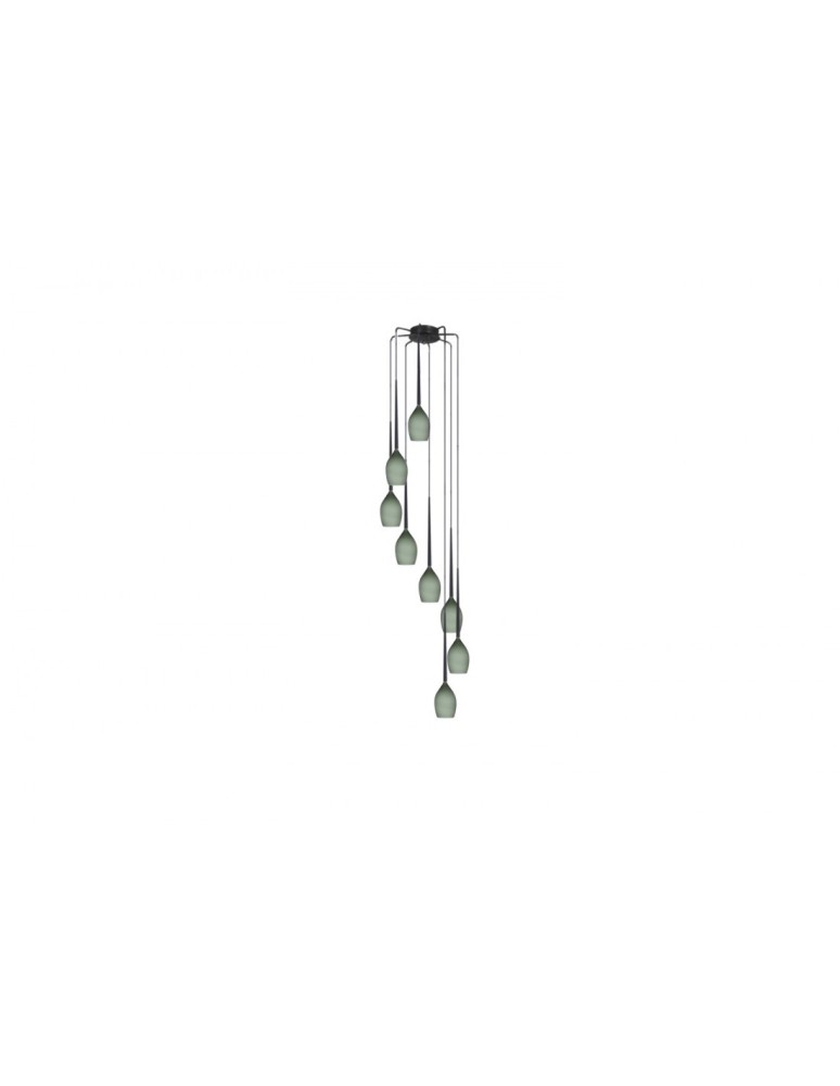 Lampy wiszące - Azzardo IZZA 8 OLIVE 8xE14 Wisząca Oliwkowy AZ1230 - produkt kolory-swiatla.pl 1