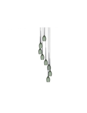 Azzardo IZZA 8 OLIVE 8xE14 Wisząca Oliwkowy AZ1230 - produkt 2