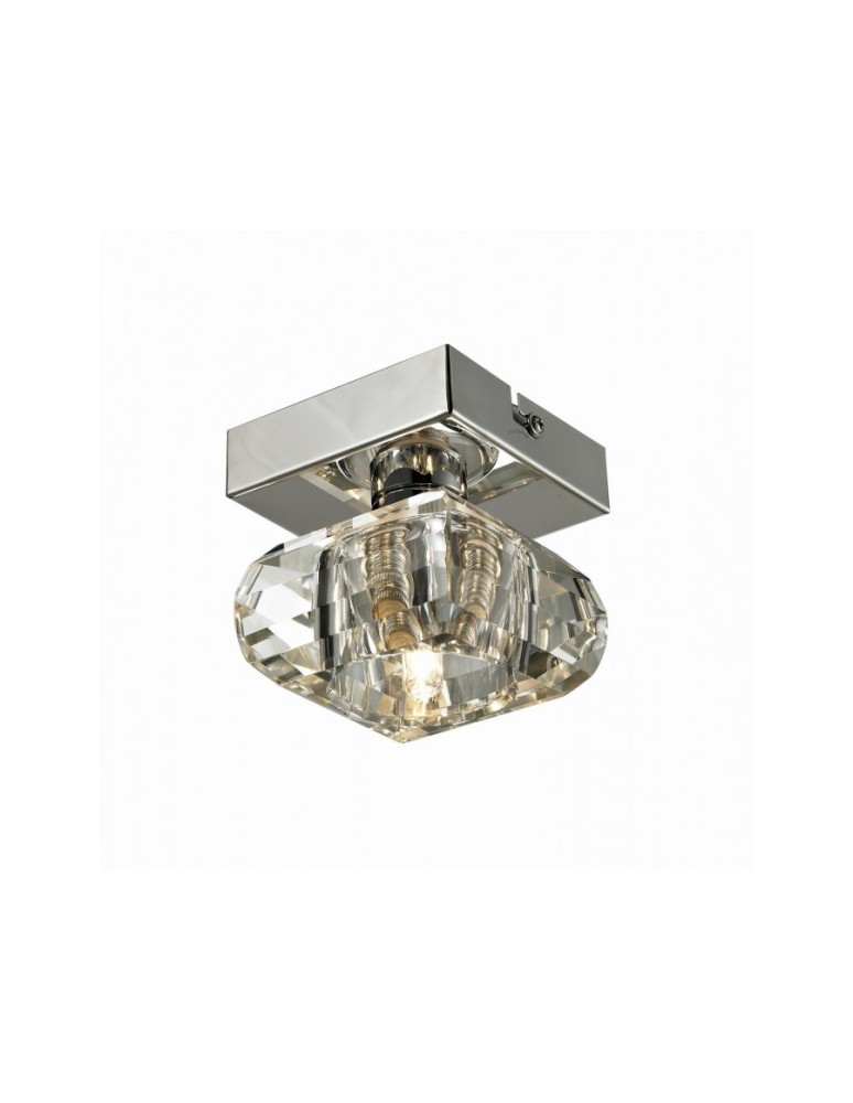 Lampy sufitowe - Azzardo RUBIC 1 TOP 1xG9 Sufitowa Przeźroczysty/Chrom AZ0489 - produkt kolory-swiatla.pl 1