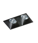 Lampy podtynkowe kwadratowe - Azzardo PIO 2 BLACK 2xGU10 Wpuszczana Czarny AZ1720 - product 1