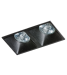 Lampy podtynkowe kwadratowe - Azzardo PIO 2 BLACK 2xGU10 Wpuszczana Czarny AZ1720 - product 2