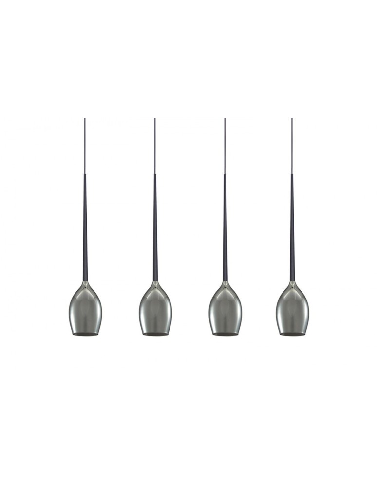 Lampy wiszące - Azzardo IZZA 4 SMOKY 4xE14 Wisząca Dymiony AZ2938 - product kolory-swiatla.pl 2