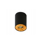 Oprawy sufitowe na wymienne źródło światła - Azzardo BROSS 1 BLACK/GOLD 1xGU10 Natynkowa Czarny/Złoty AZ2955 - product 1