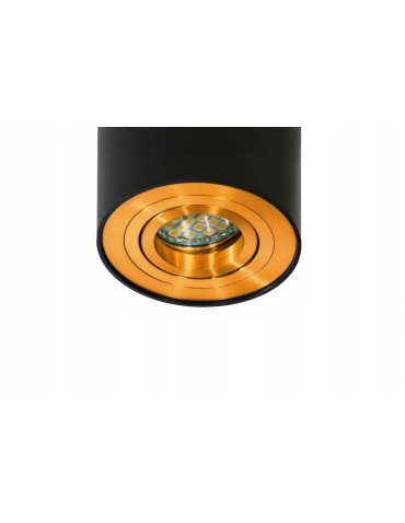 Azzardo BROSS 1 BLACK/GOLD 1xGU10 Natynkowa Czarny/Złoty AZ2955 - produkt 2