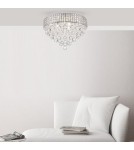 Lampy sufitowe z kryształami - Zuma Line Lampa Sufitowa srebrny CAPRI CEILING 19027-M - product 3