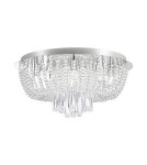 Lampy sufitowe z kryształami - Zuma Line Lampa sufitrowa srebrna SENSI CEILING 19157L - product 1