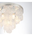 Lampy sufitowe z kryształami - Zuma Line Lampa Sufitowa srebrny PARDO CEILING 18365L - product 3