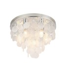 Lampy sufitowe z kryształami - Zuma Line Lampa Sufitowa srebrny PARDO CEILING 18365L - product 1