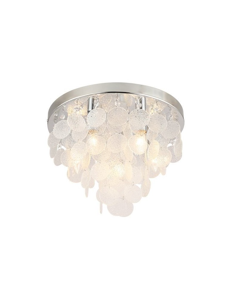 Lampy sufitowe z kryształami - Zuma Line Lampa Sufitowa srebrny PARDO CEILING 18366 - produkt kolory-swiatla.pl 1