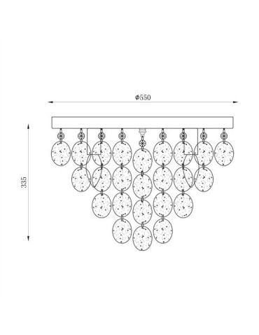 Zuma Line Lampa Sufitowa srebrny PARDO CEILING 18366 - produkt 2