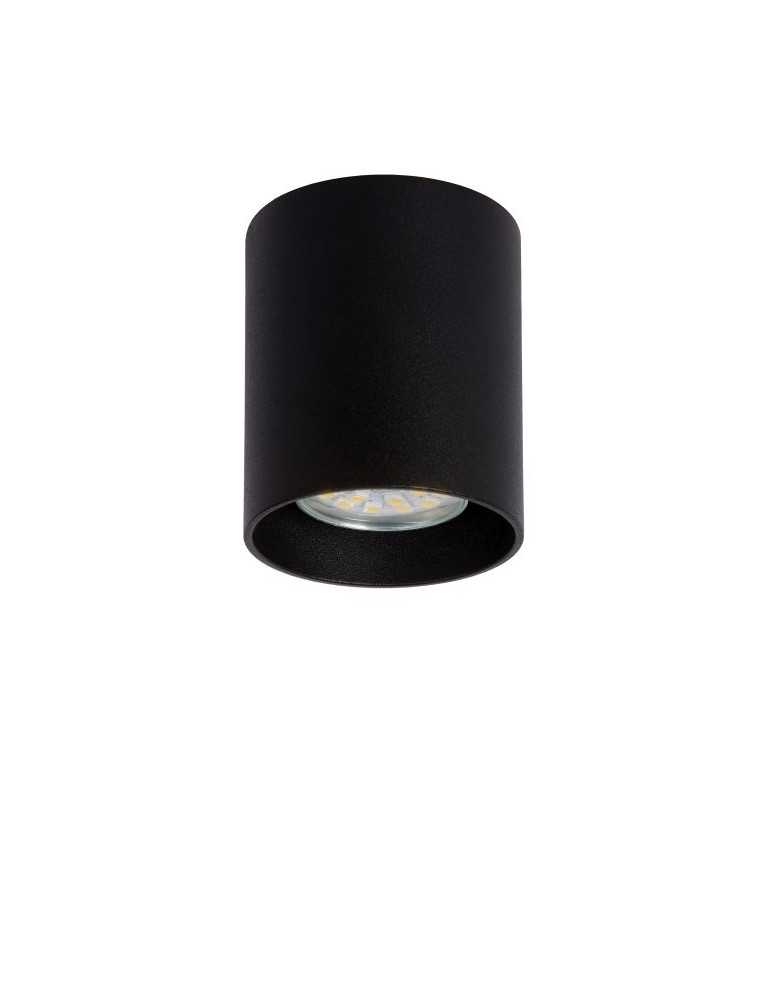 Lucide BODI Round GU10 excl D8 H9.5cm Czarny 09100/01/30 Plafon
