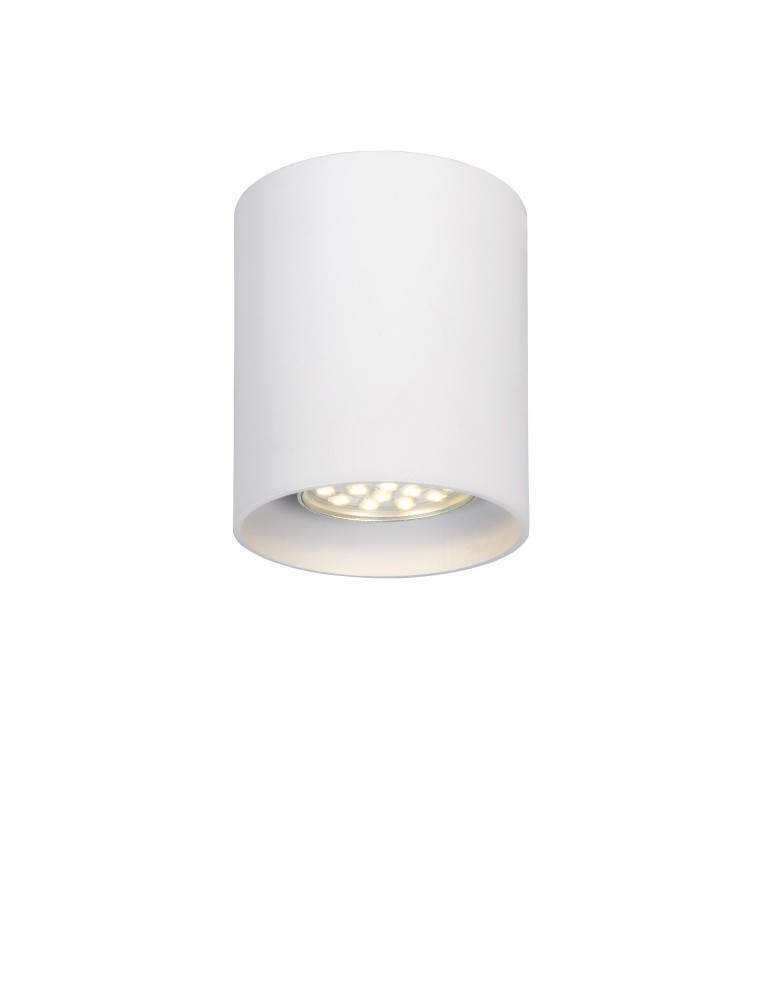 Lucide BODI Round GU10 excl D8 H9.5cm Biały 09100/01/31 Plafon