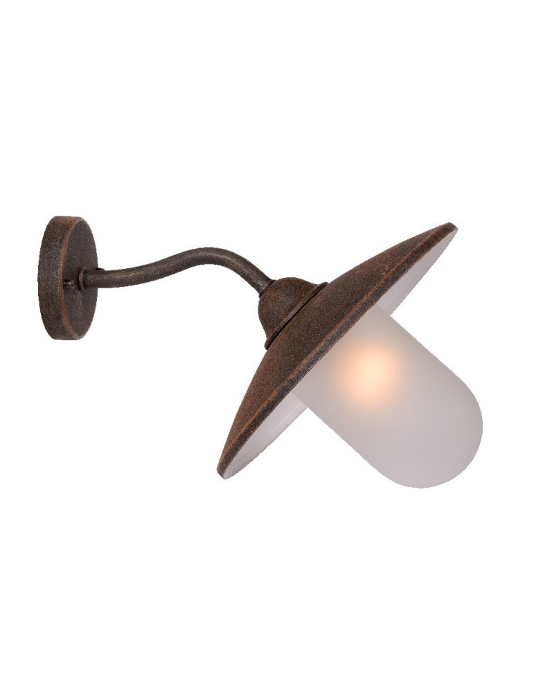 Lucide ARUBA 1xE27 Frost Glass/Rust 11870/01/97 Kinkiet
