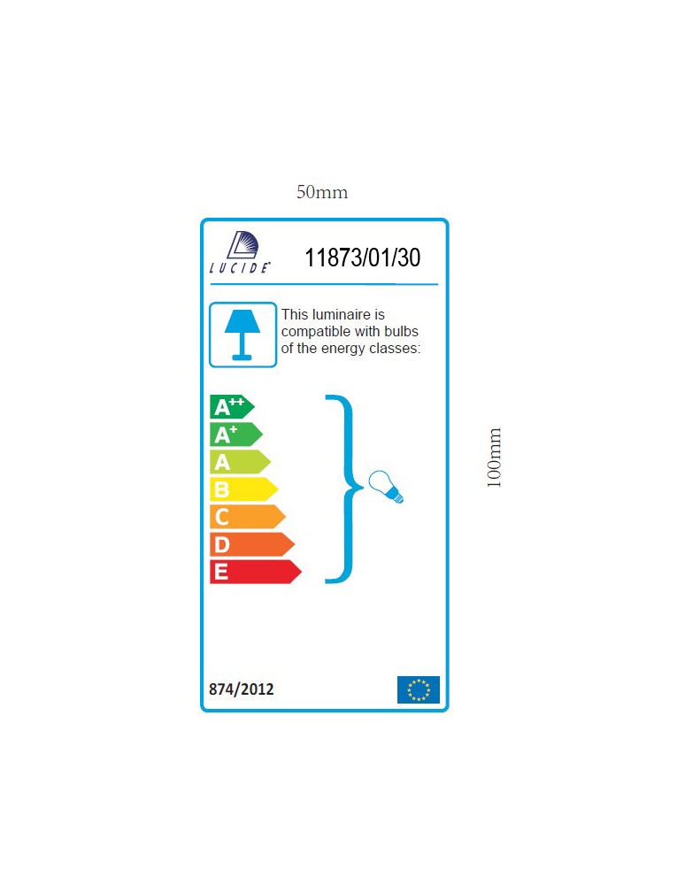 Lucide ARUBA IP44 1xE27 H110 D25 Czarny 11873/01/30 Latarnia