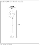 Lampy ogrodowe stojące - Lucide ARUBA IP44 1xE27 H110 D25 Czarny 11873/01/30 Latarnia - produkt 6