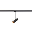 Lampy do szynoprzewodów 3 fazowych - Azzardo LENS TRACK BLACK/GOLD 1xGU10 Reflektor Do Szynoprzewodu 3F Czarny/Złoty AZ3512 - product 1