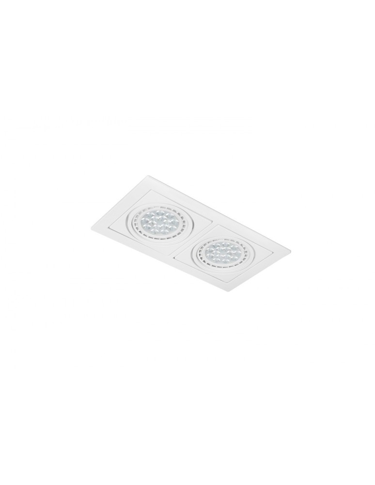 Lampy podtynkowe kierunkowe - Azzardo VERDI 2 WHITE 2xES111 Wpuszczana Biały AZ3528 - produkt kolory-swiatla.pl 1