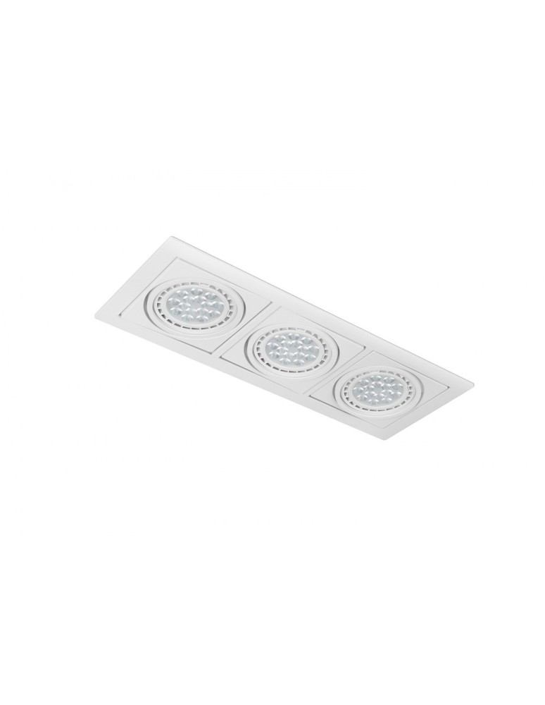 Lampy podtynkowe kierunkowe - Azzardo VERDI 3 WHITE 3xES111 Wpuszczana Biały AZ3530 - produkt kolory-swiatla.pl 1