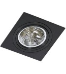 Lampy podtynkowe kwadratowe - Azzardo SIRO 1 BLACK/BLACK 1xES111 Wpuszczana Czarny AZ2805 - product 1