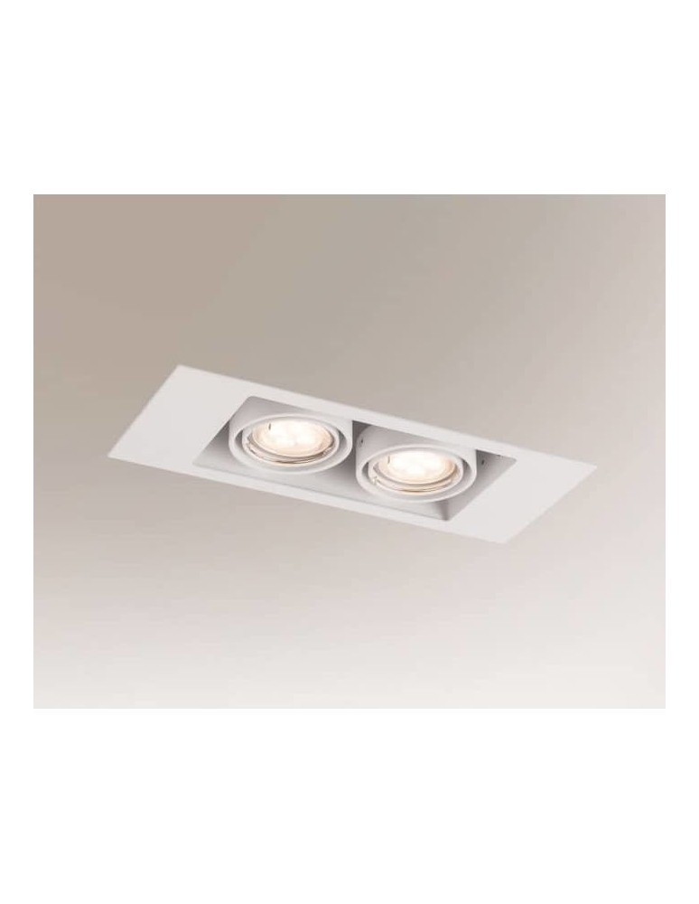 Lampy podtynkowe kierunkowe - Shilo EBINO 7316 GU10 Biały Wpust - produkt kolory-swiatla.pl 1