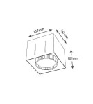 Lampy podtynkowe kierunkowe - Shilo KOMORO 7322 GU10 Biały Wpust - product 2