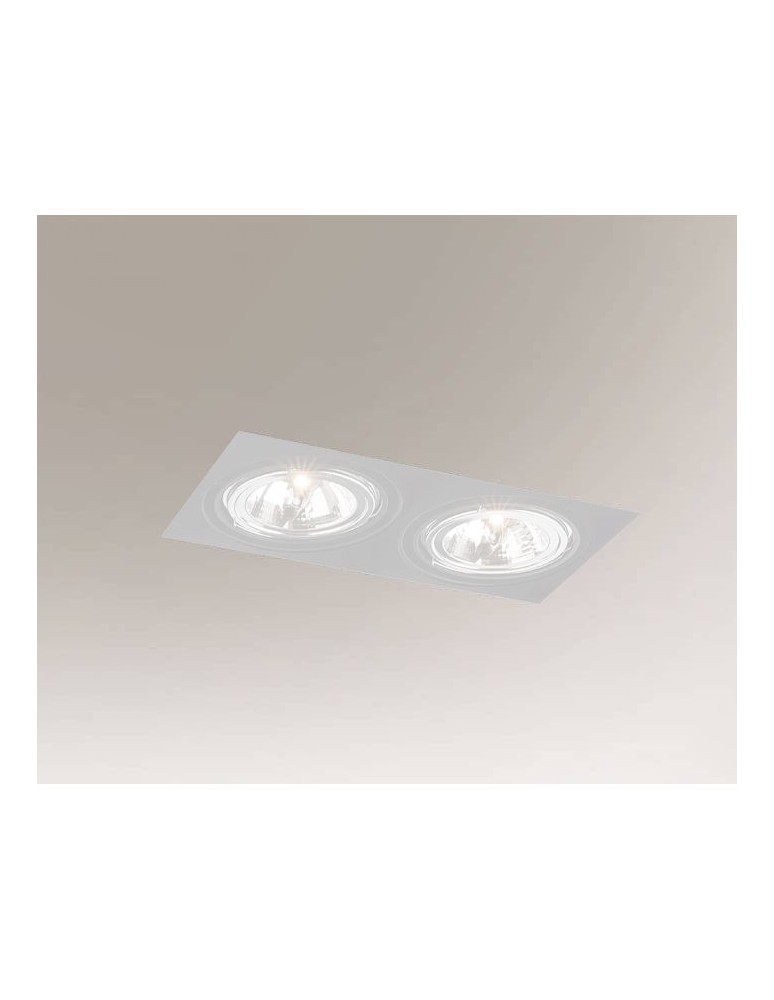 Lampy podtynkowe kierunkowe - Shilo KOMORO 7328 GU10 Biały Wpust - produkt kolory-swiatla.pl 1