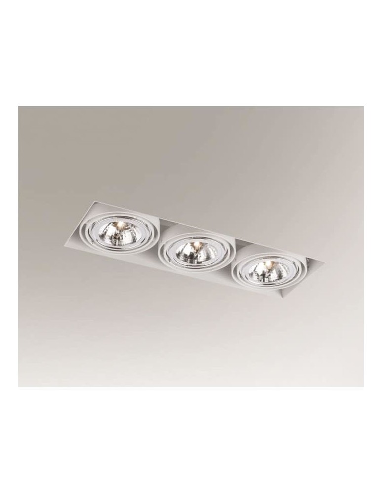 Lampy podtynkowe kierunkowe - Shilo KOMORO 7334 GU10 Biały Wpust - produkt kolory-swiatla.pl 1