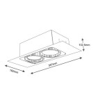 Lampy podtynkowe kierunkowe - Shilo MUKO 7352 GU10 Biały Sufitowa - product 2