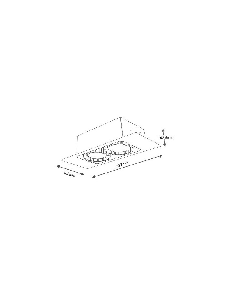 Lampy podtynkowe kierunkowe - Shilo MUKO 7352 GU10 Biały Sufitowa - product kolory-swiatla.pl 2
