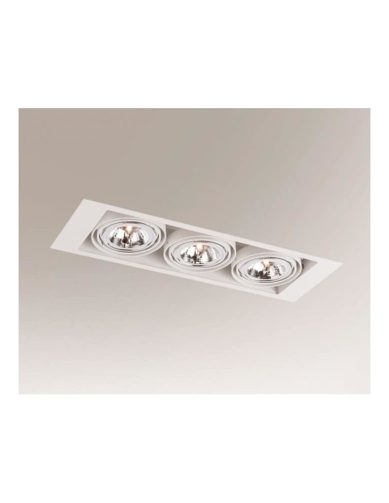 Lampy podtynkowe kierunkowe - Shilo MUKO 7358 GU10 Biały Sufitowa - produkt kolory-swiatla.pl 1