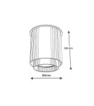Oprawy sufitowe na wymienne źródło światła - Shilo IGA 1115 Czarny Sufitowa - product 3