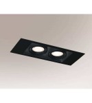 Lampy podtynkowe kwadratowe - Shilo EBINO 3306 GU10 Czarny 3306/GU10/CZ Wpust - product 1