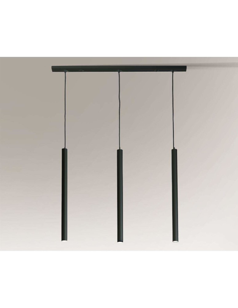 Lampy wiszące rurki - Shilo YABU 5527 Czarny 5527/GU10/CZ Wisząca - produkt kolory-swiatla.pl 1