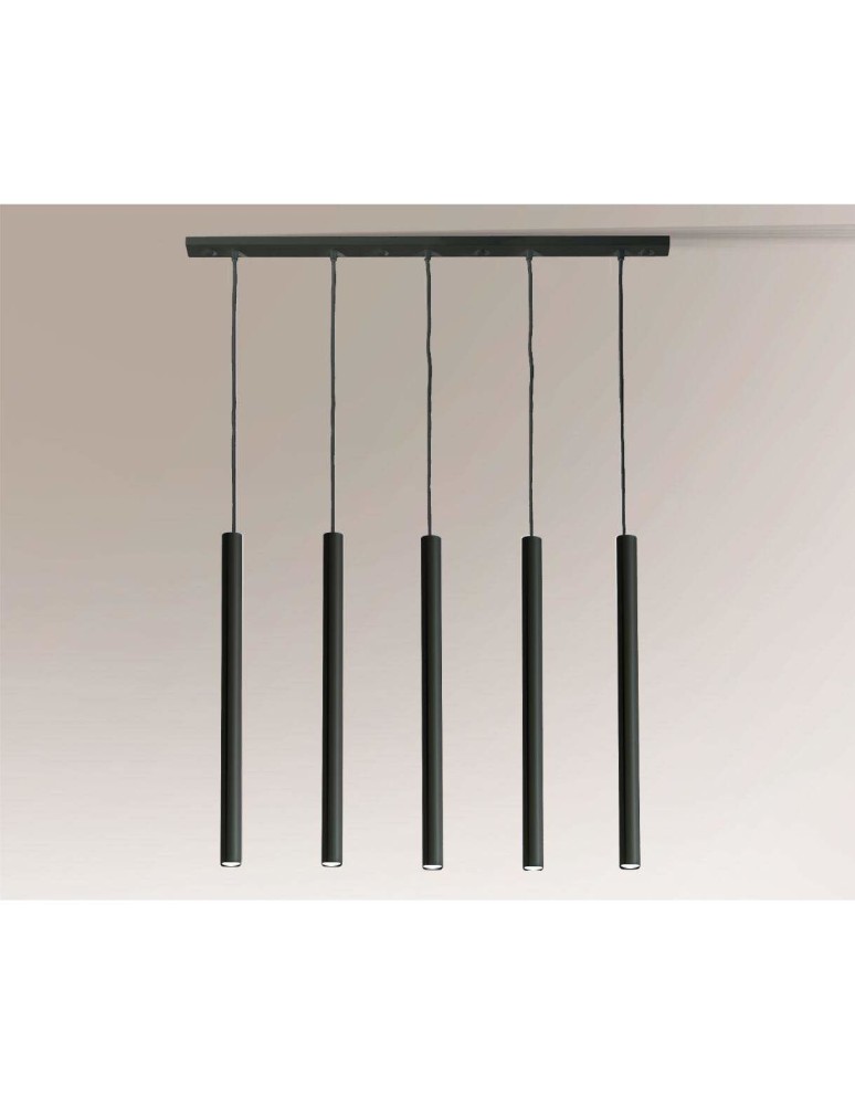 Lampy wiszące rurki - Shilo YABU 5528 Czarny 5528/GU10/CZ Wisząca - produkt kolory-swiatla.pl 1