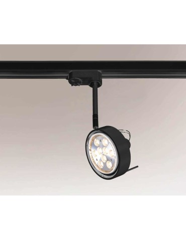 Shilo FUSSA 6601 GU10 Czarny Reflektor do szynoprzewodu
