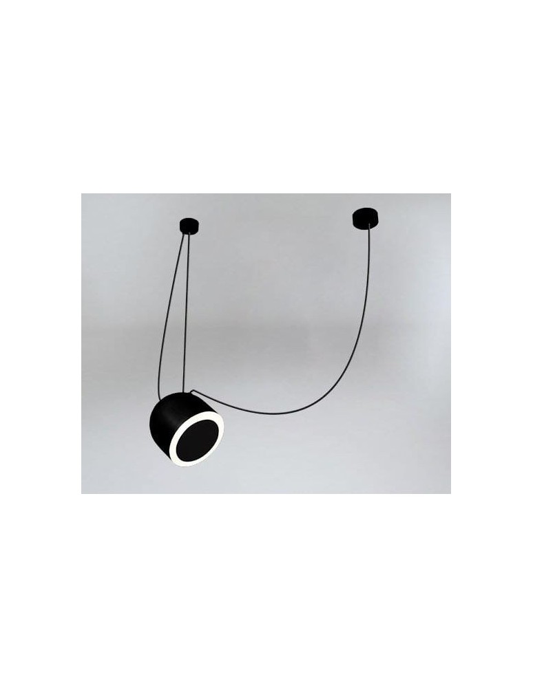 Lampy wiszące pająki - Shilo DOBO Wisząca 1xE14 9035 Czarny - produkt kolory-swiatla.pl 1