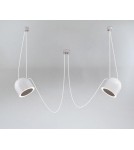 Lampy wiszące pająki - Shilo DOBO Wisząca 2xE14 9036 Czarny - product 2