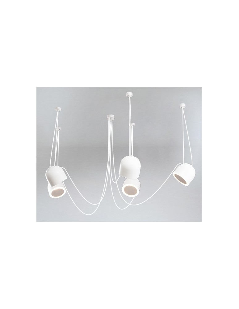 Lampy wiszące pająki - Shilo DOBO Wisząca 5xE14 9038 Czarny - product kolory-swiatla.pl 2