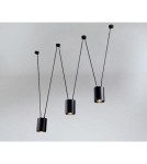 Lampy wiszące potrójne - Shilo VIWIN Wisząca 3xES111 GU10 9022 Czarny - product 1