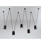 Lampy wiszące designerskie - Shilo VIWIN Wisząca 5xES111 GU10 9023 Czarny - product 1
