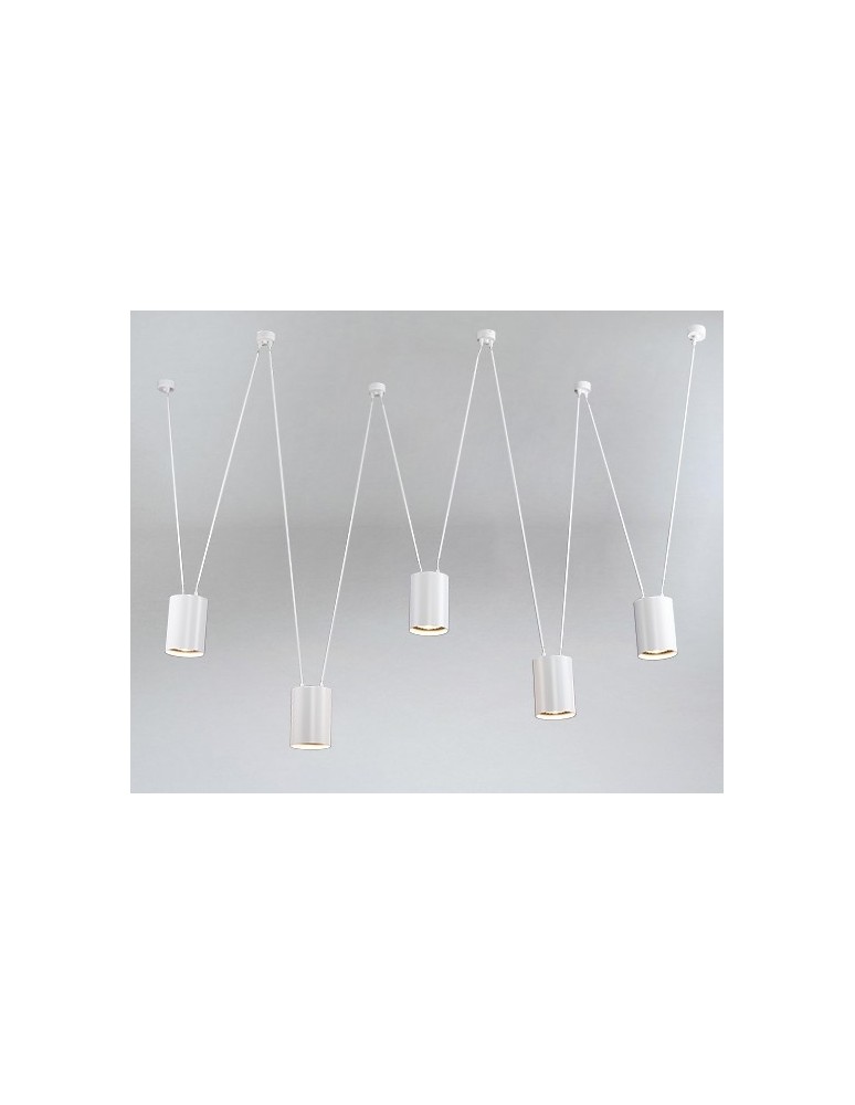 Lampy wiszące designerskie - Shilo VIWIN Wisząca 5xES111 GU10 9023 Czarny - product kolory-swiatla.pl 2