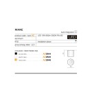 Oprawy sufitowe LEDowe - Azzardo MANE BLACK 1xLED Natynkowa Czarny AZ2844 - produkt 2