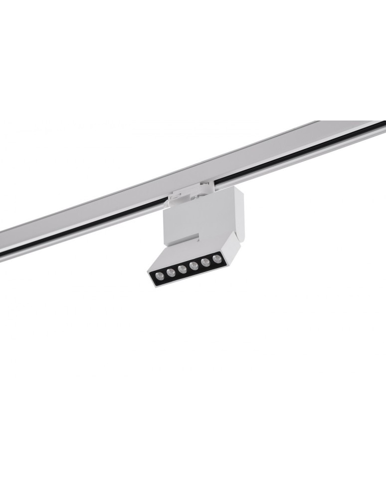 Lampy do szynoprzewodów 3 fazowych - Azzardo LEON 5 TRACK WHITE 1xLED Reflektor Sufitowy Biały AZ3490 - produkt kolory-swiatla.pl 1