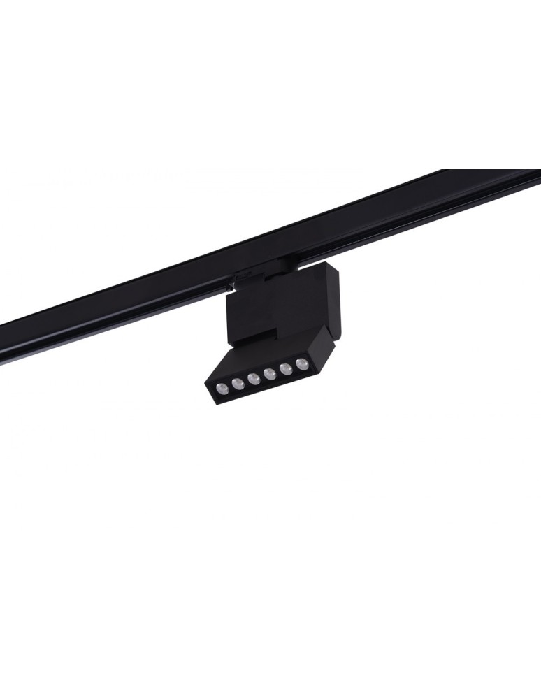 Lampy do szynoprzewodów 3 fazowych - Azzardo LEON 5 TRACK BLACK 1xLED Reflektor Sufitowy Czarny AZ3491 - produkt kolory-swiatla.pl 1