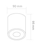 Oprawy sufitowe na wymienne źródło światła - Orlicki Design Rullo Nero Czarny Sufitowa - product 3