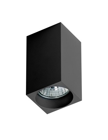 AZzardo MINI SQUARE 1xGU10 czarny natynkowa AZ1382