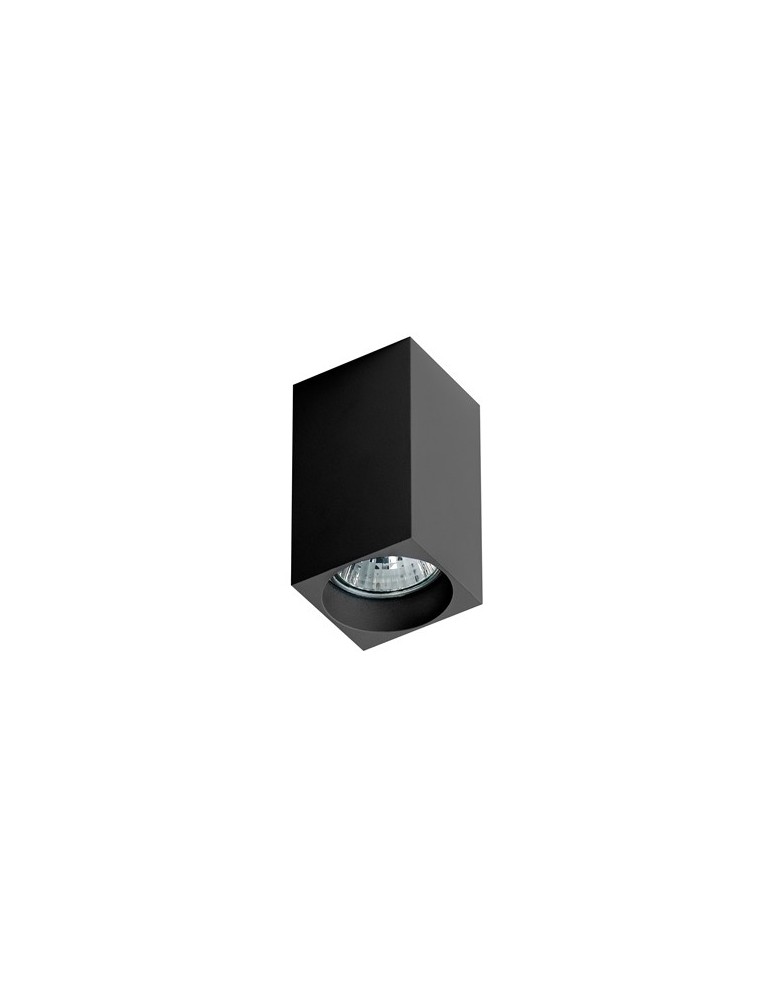 AZzardo MINI SQUARE 1xGU10 czarny natynkowa AZ1382