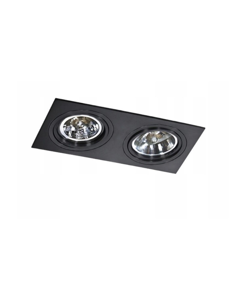 Lampy podtynkowe kierunkowe - Azzardo SIRO 2 BLACK/BLACK 2xES111 Wpuszczana Czarny AZ2806 - produkt kolory-swiatla.pl 1